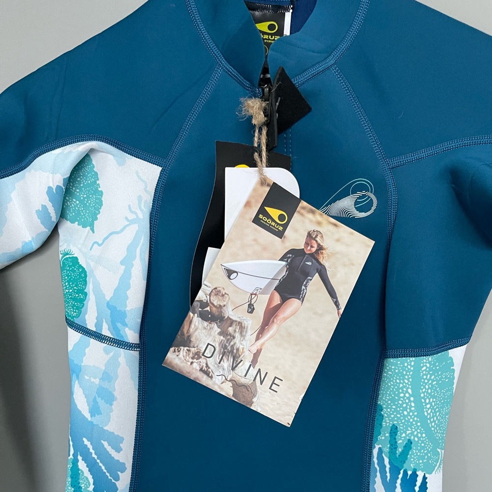 NWT Sooruz Womens 1mm Wetsuit LIMESTONE NEOPRENE Springsuit Divine spring suit